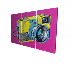 Colorful retro camera