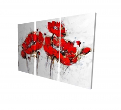 Abstract poppy flowers