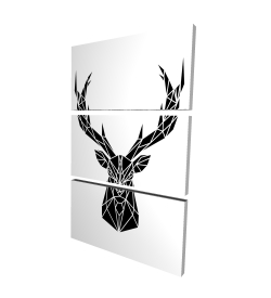 Geometric deer head