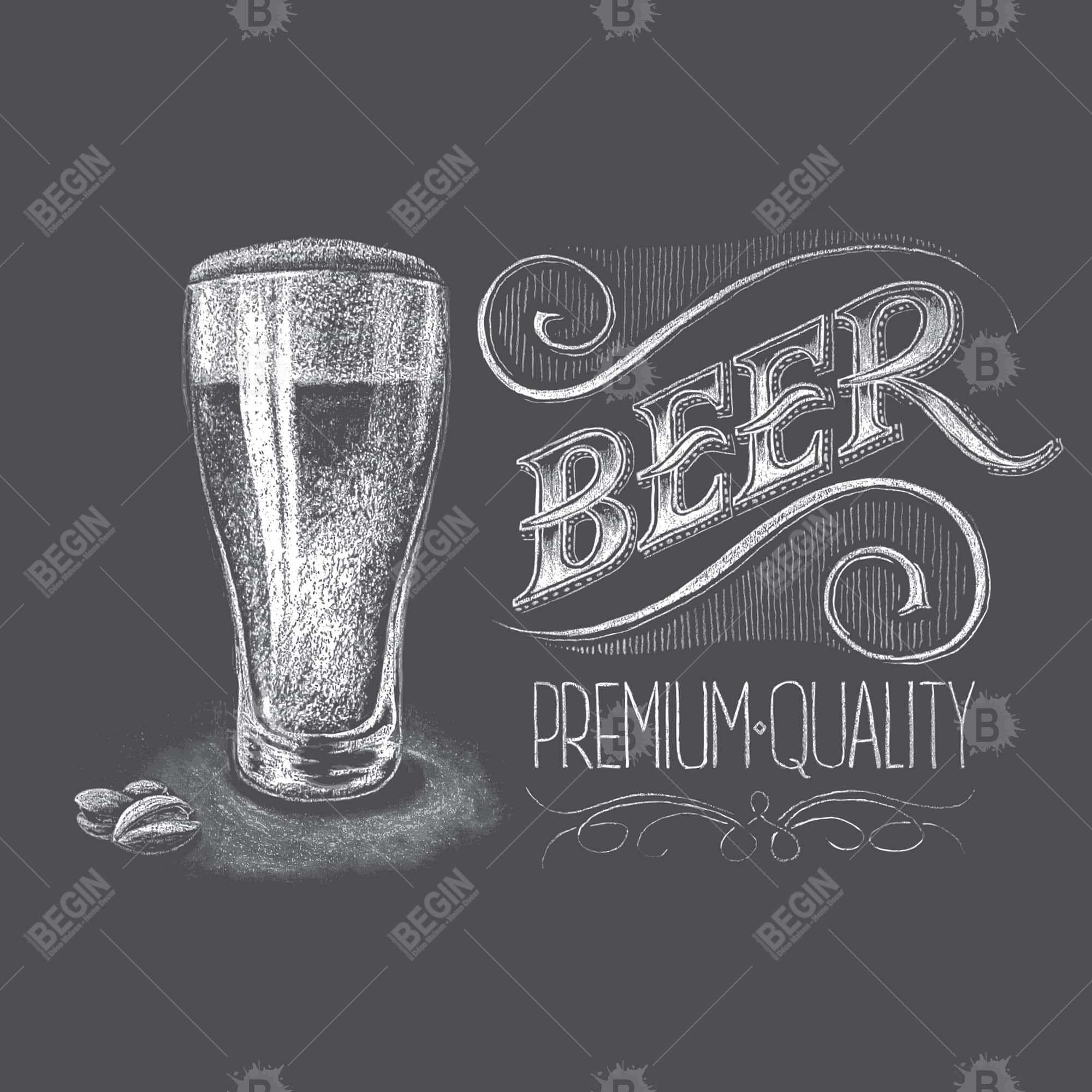 Vintage beer signboard