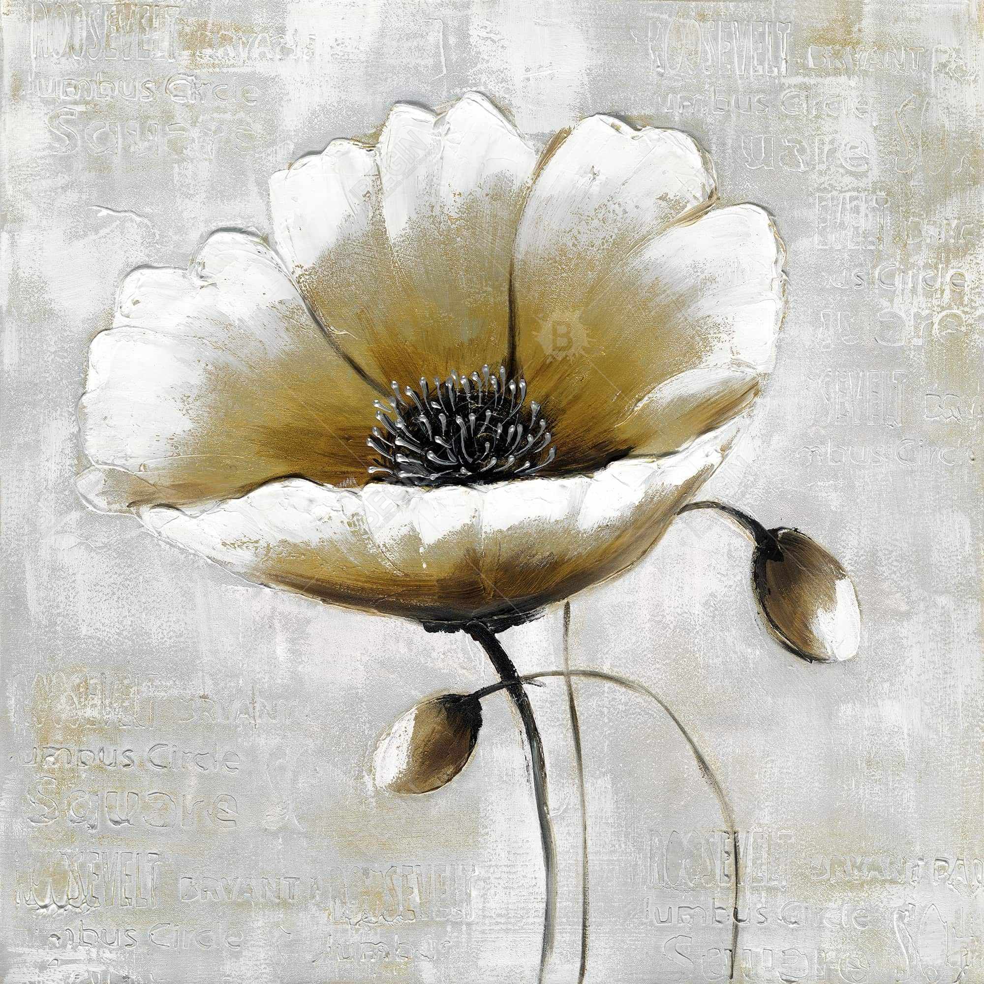 Modern beige flower