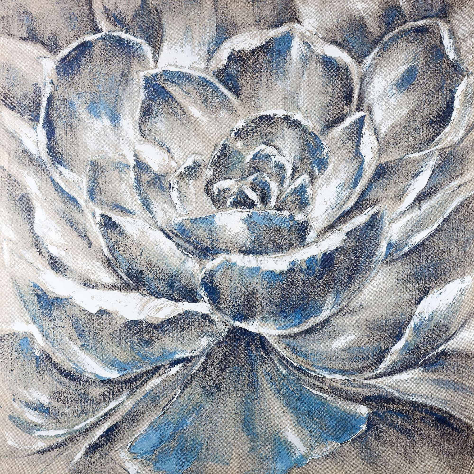 Gray and blue flower