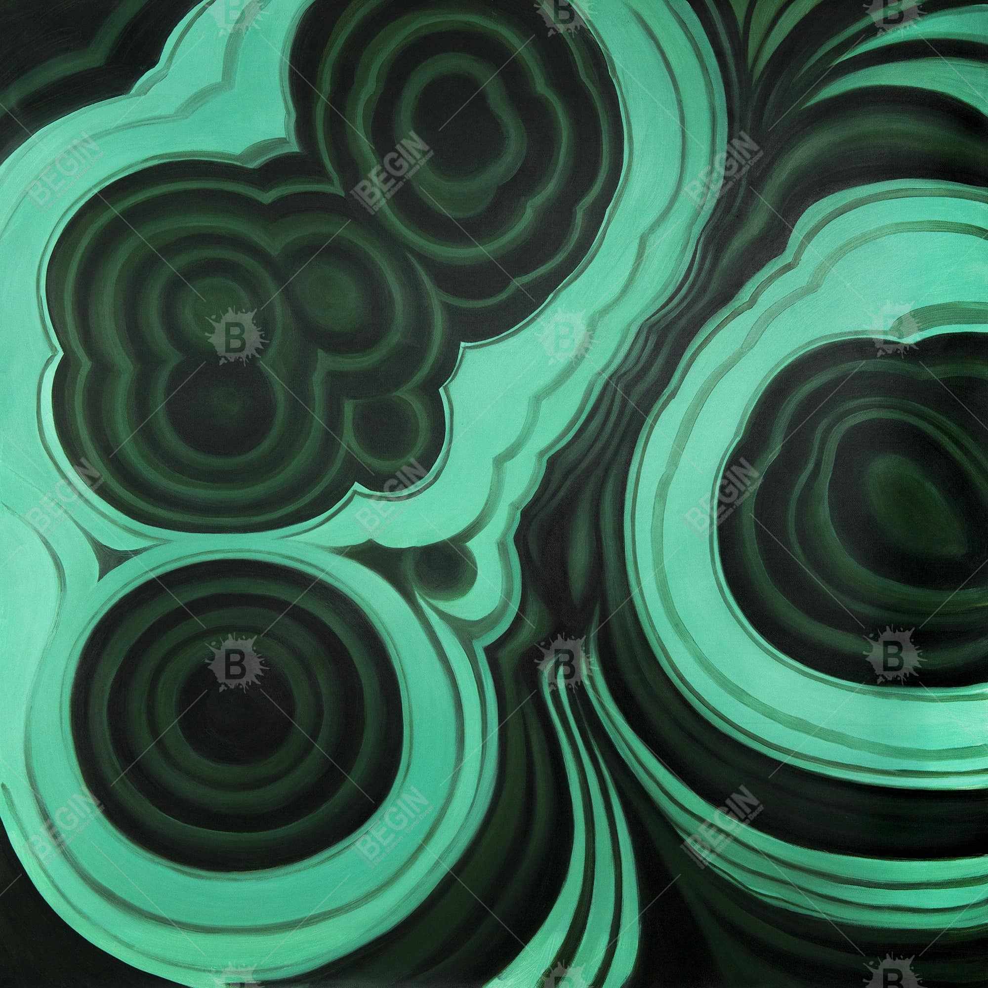 Malachite stone